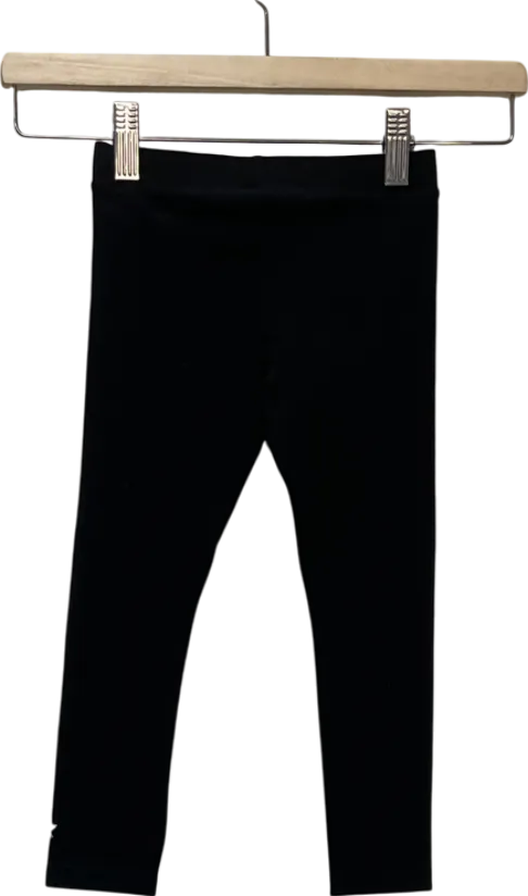 Mintie by Mint Velvet Black Star Embroidered Leggings 4 Years