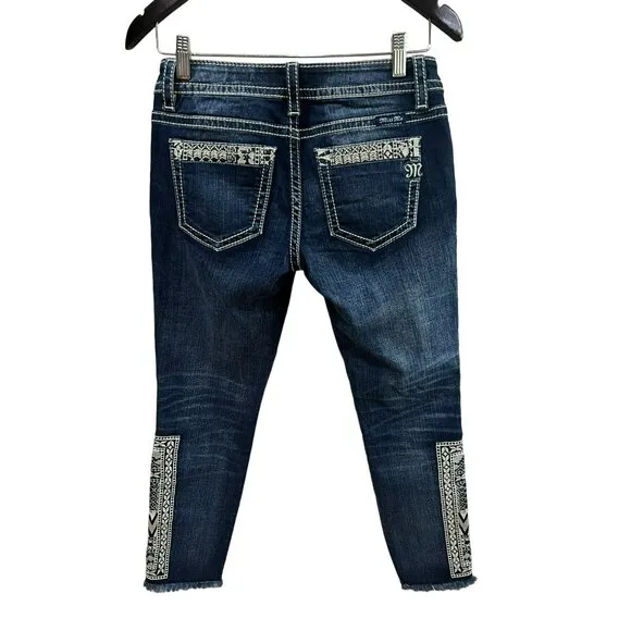 Miss Me Jeans | Miss Me Born To Be Boho Signature Ankle Skinny Jean's| Color: Bl