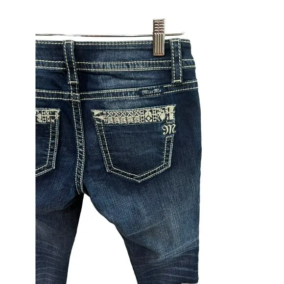 Miss Me Jeans | Miss Me Born To Be Boho Signature Ankle Skinny Jean's| Color: Bl