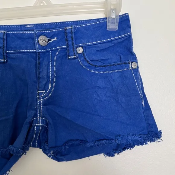 Miss Me Royal Blue Denim Shorts in Size 27