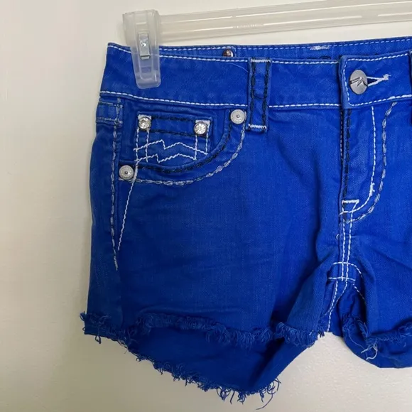 Miss Me Royal Blue Denim Shorts in Size 27
