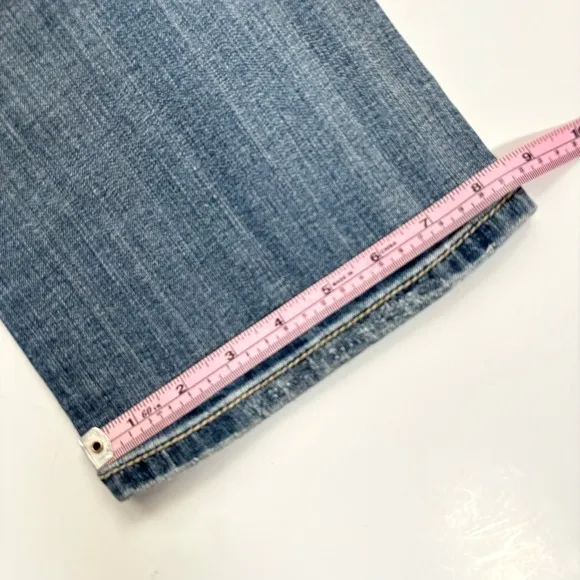 Miss Me Y2K Boot Cut Low Rise Jeans Sequin Pockets JP585382 EUC Size 28
