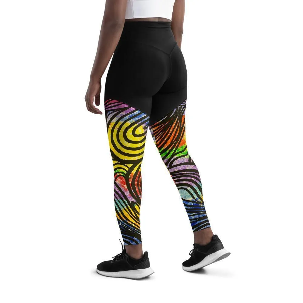 Moon's Wall Sports Leggings