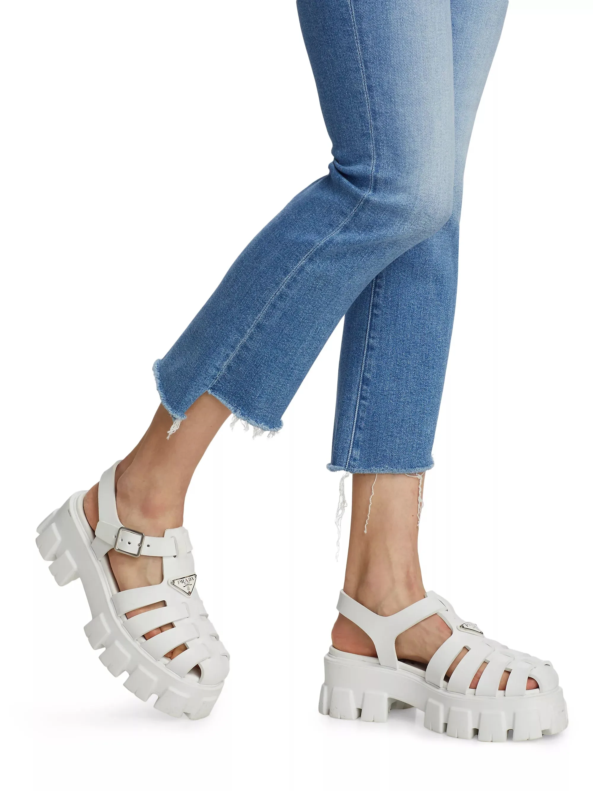 MOTHER THE INSIDER CROP STEP FRAY