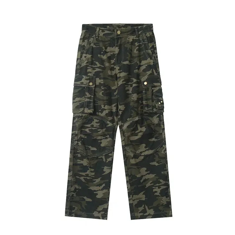 Multi-Pocket Camouflage Pants