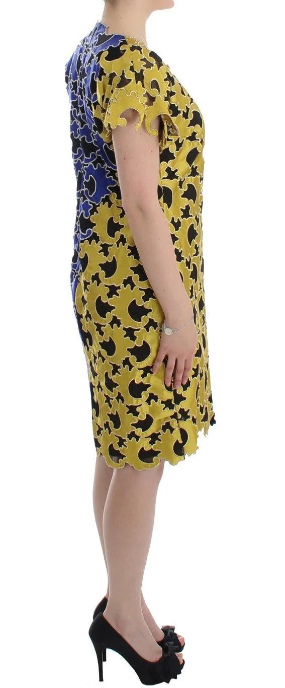 Multicolor Sheath Wiggle Dress