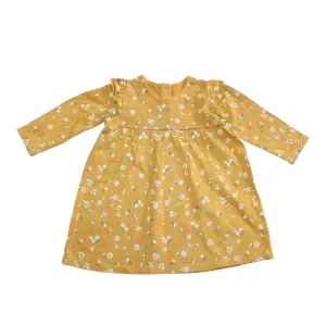Mustard Floral Dress