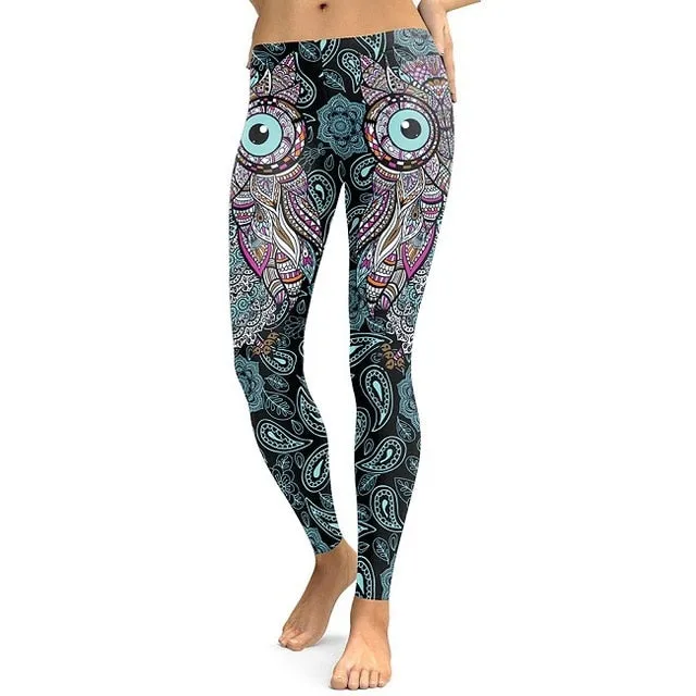 NADANBAO New Arrival Leggings Women Skull Head 3D Printed Camouflage Legging Workout Leggins Slim Elastic Plus Size Pants Legins