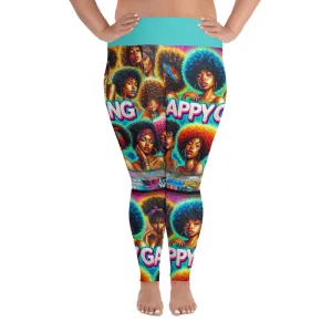 Nappy Gang Female Dark Turquoise Plus Size Leggings