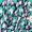 Navy Green And Pink Printed Wrap Tie Front Midi Dress