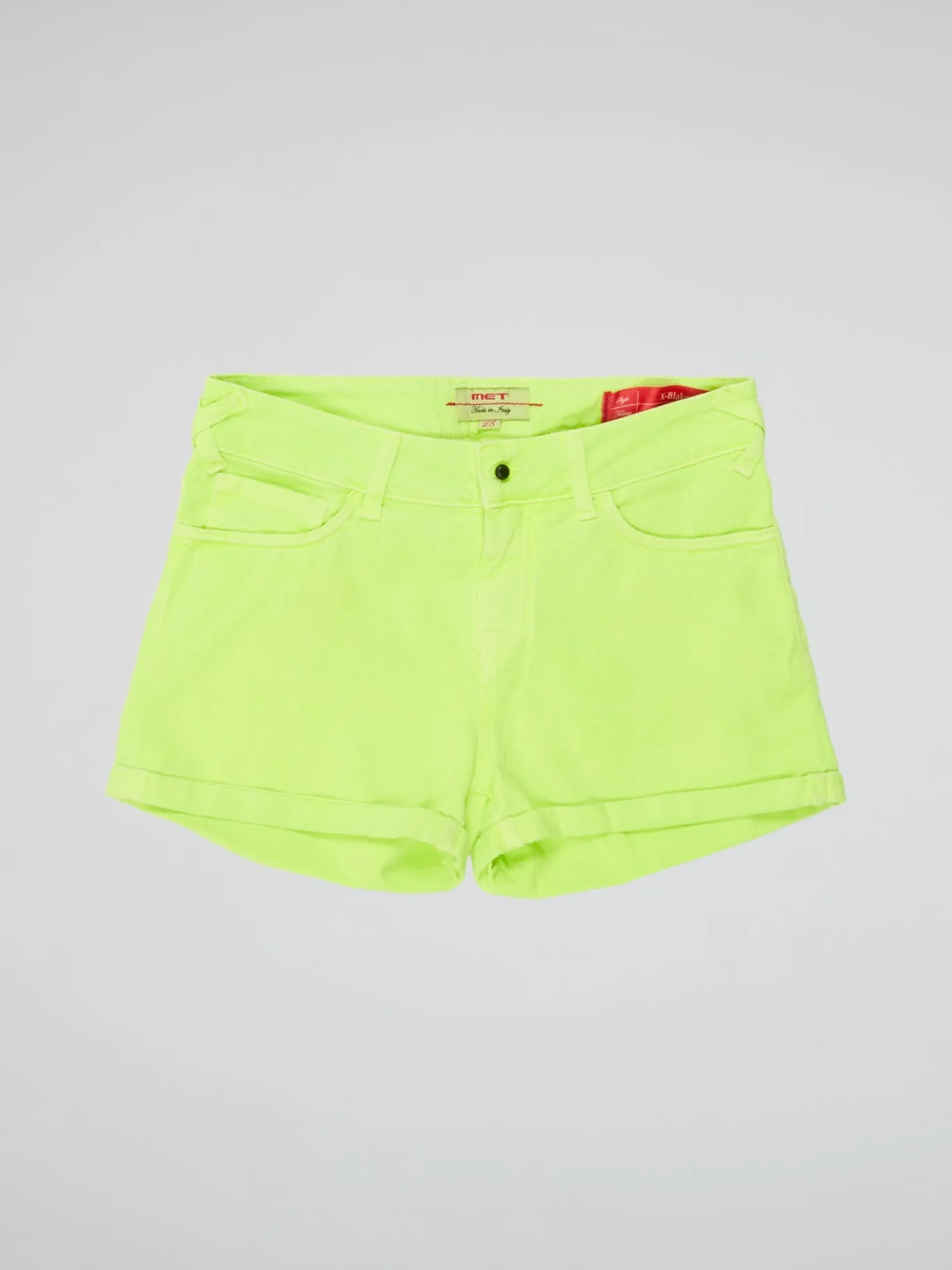 Neon Denim Shorts