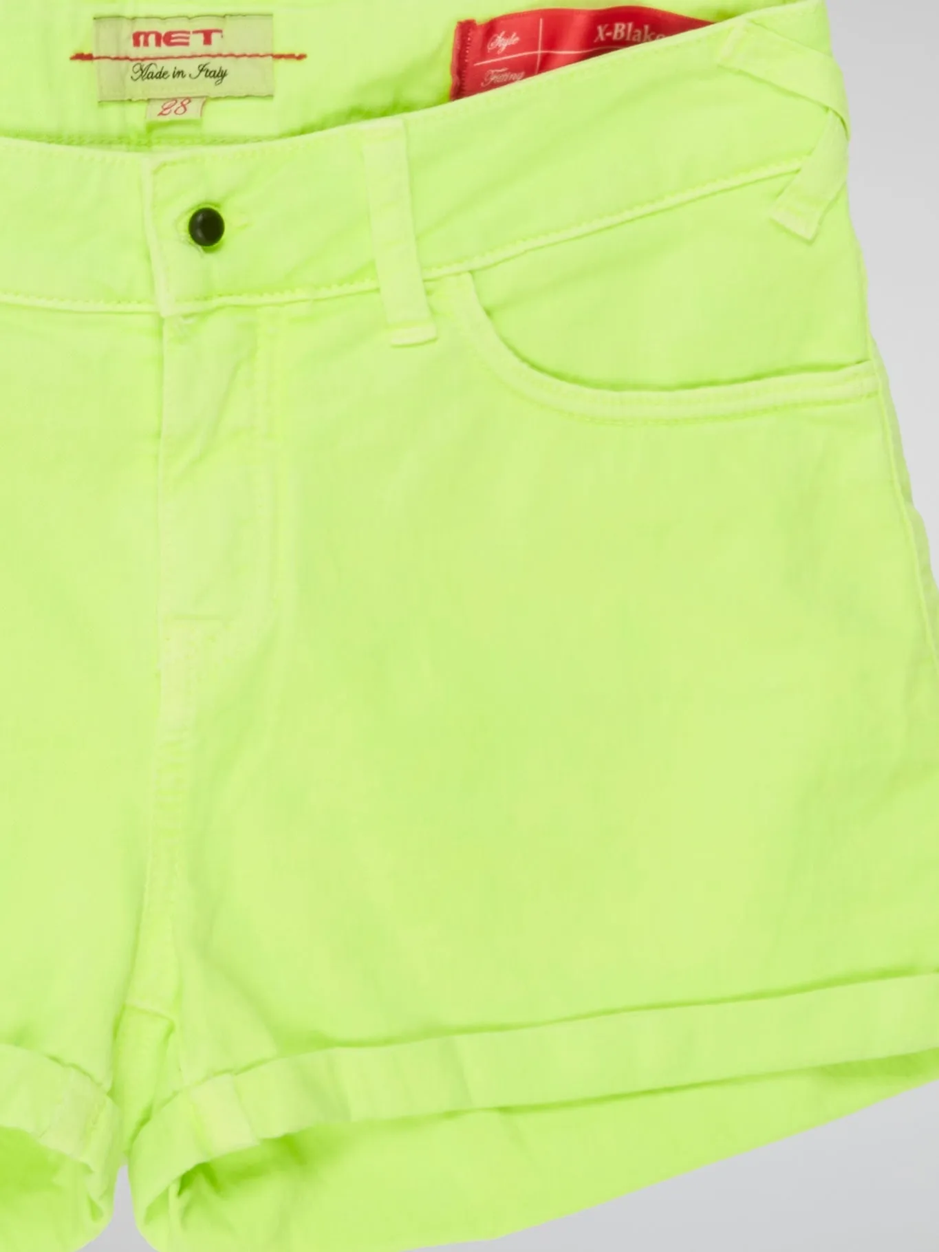 Neon Denim Shorts