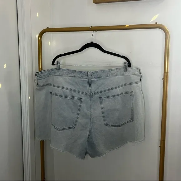 New Madewell Plus Relaxed Denim Shorts in Essen Wash Size 20