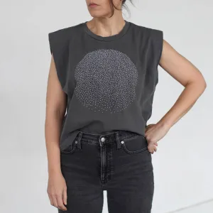 NEW! Snow Globe Full Moon Muscle Tank in Black by Blackbird Supply Co.