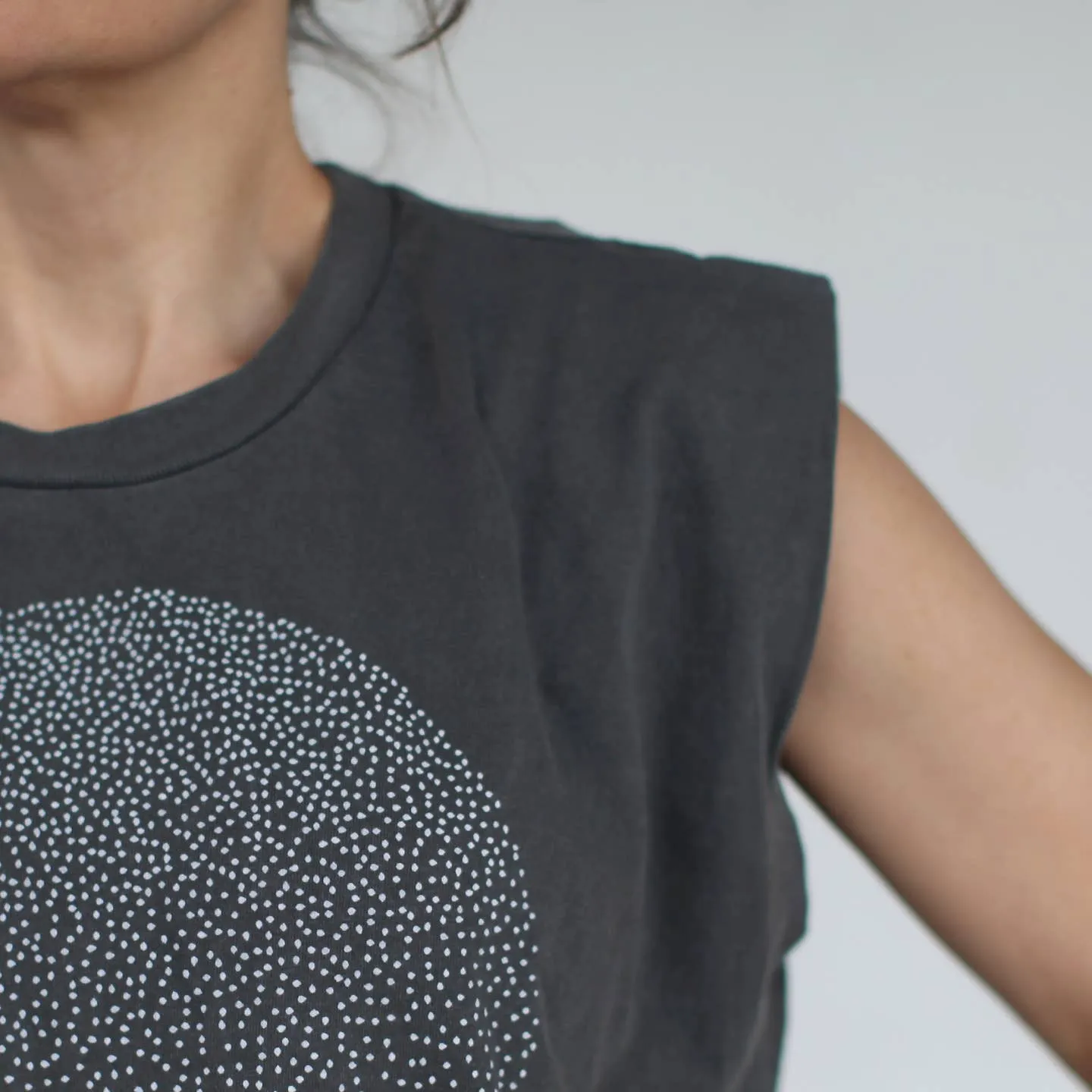 NEW! Snow Globe Full Moon Muscle Tank in Black by Blackbird Supply Co.