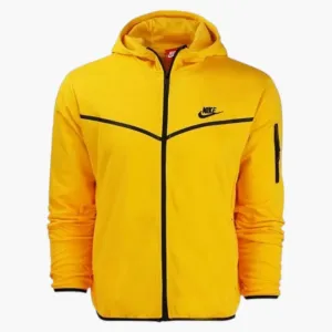 Nike Kids Tech Fleece Full Zip Hoodie & Joggers Set Yellow
