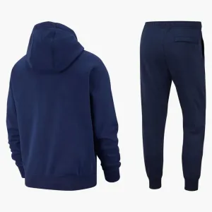 Nike Sportswear Club Fleece Full-zip Hoodie & Joggers Set Midnight Navy/midnight Navy/white