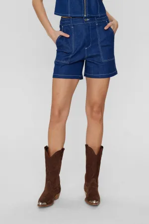NUISSA SHORTS - Dark Blue Denim