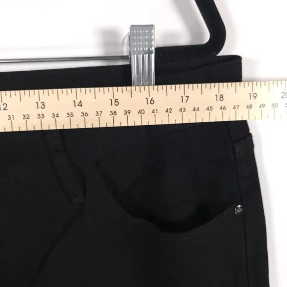 NWOT REBECCA MINKOFF Tapered Black Jeans High Rise Cotton Rayon Poly Spandex 18W