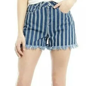 NWT A LOVES A DENIM STRIPE SHORTS