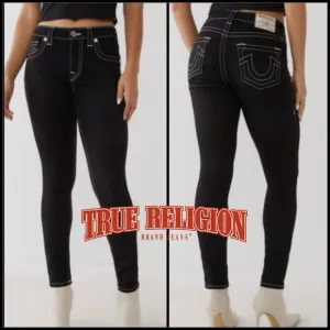 NWT’s True Religion Jennie Curvy Mid-Rise Super Skinny Jeans, Size 28