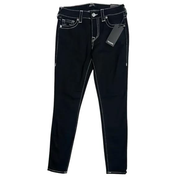 NWT’s True Religion Jennie Curvy Mid-Rise Super Skinny Jeans, Size 28