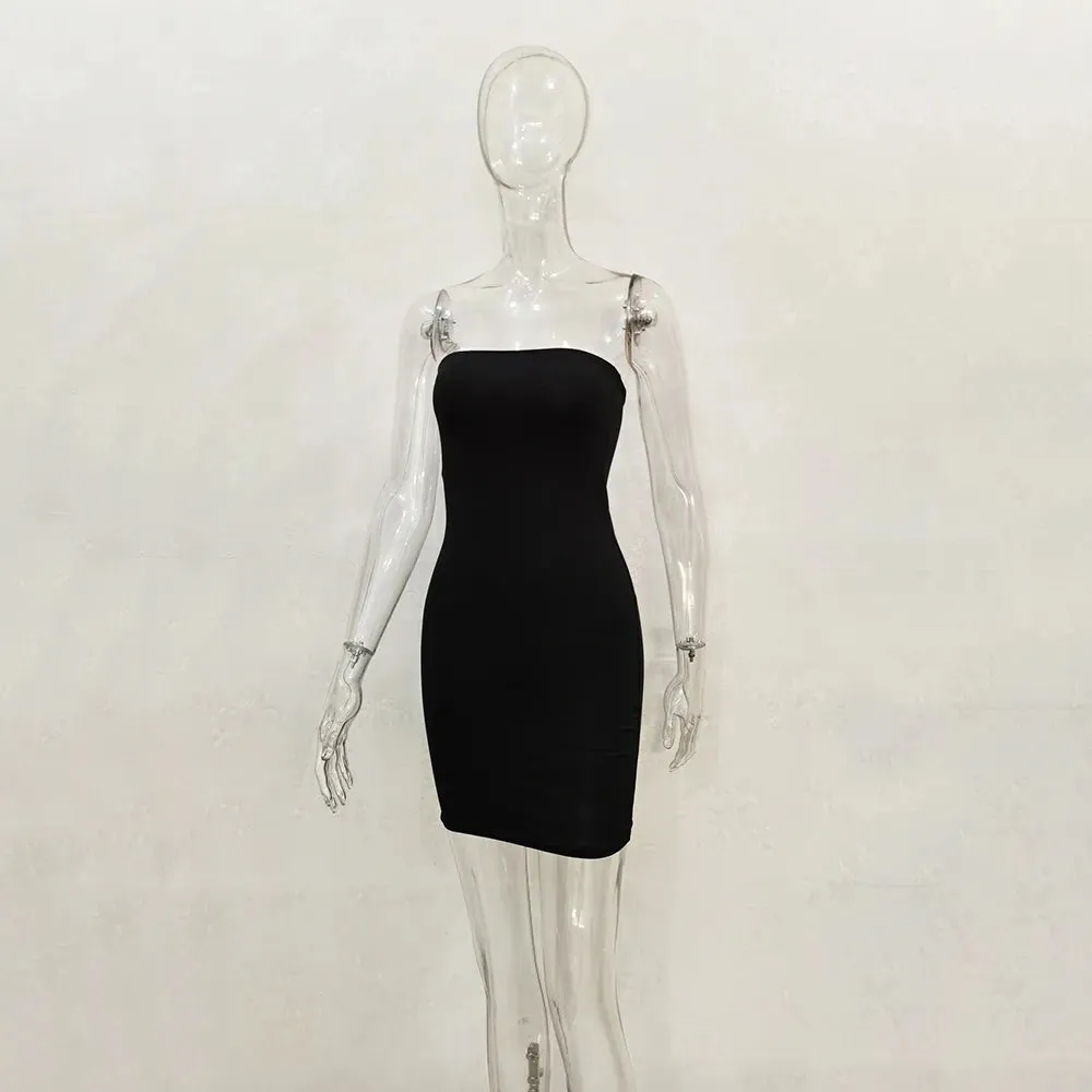 Off Shoulder Tube Bodycon Strapless Dress