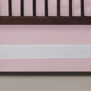 Oilo Solid Crib Skirt Blush