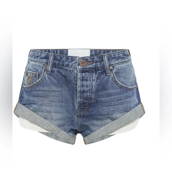 OneTeaspoon Bandit Denim Shorts size 25   A61