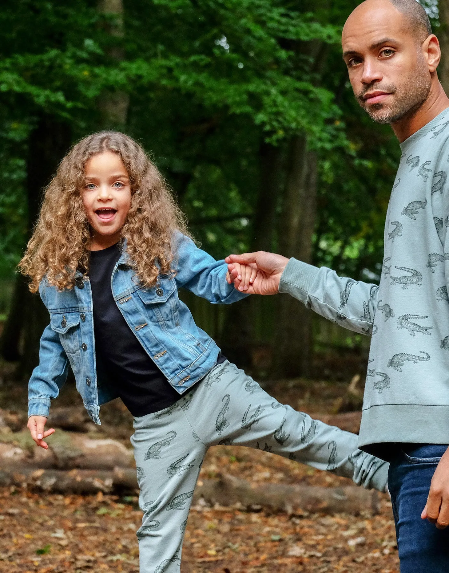 Organic Cotton Joggers Crocodile