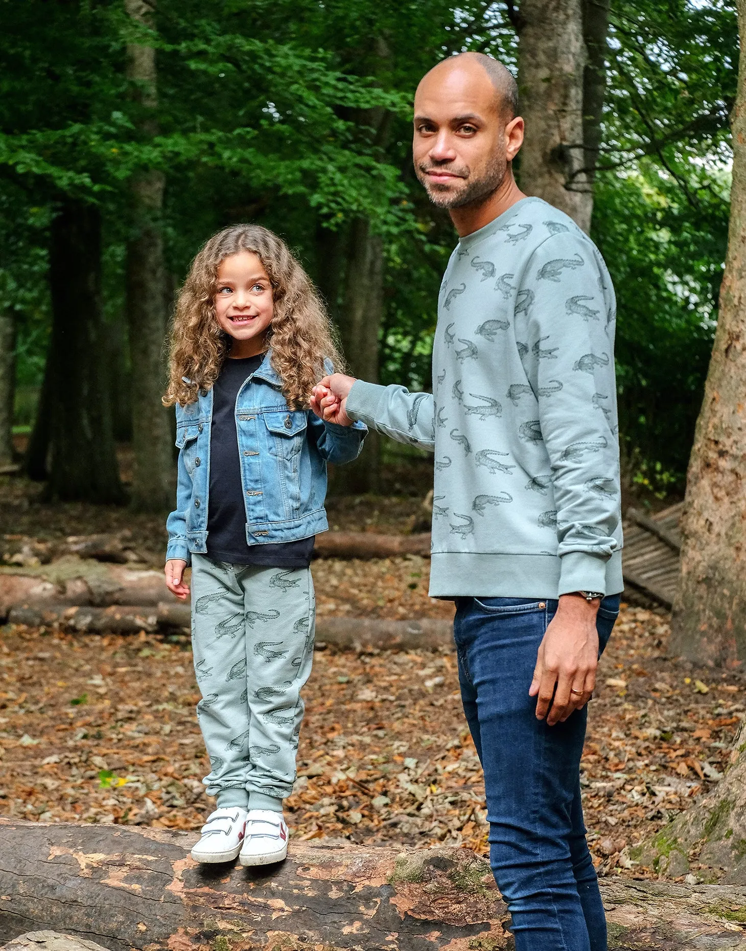 Organic Cotton Joggers Crocodile
