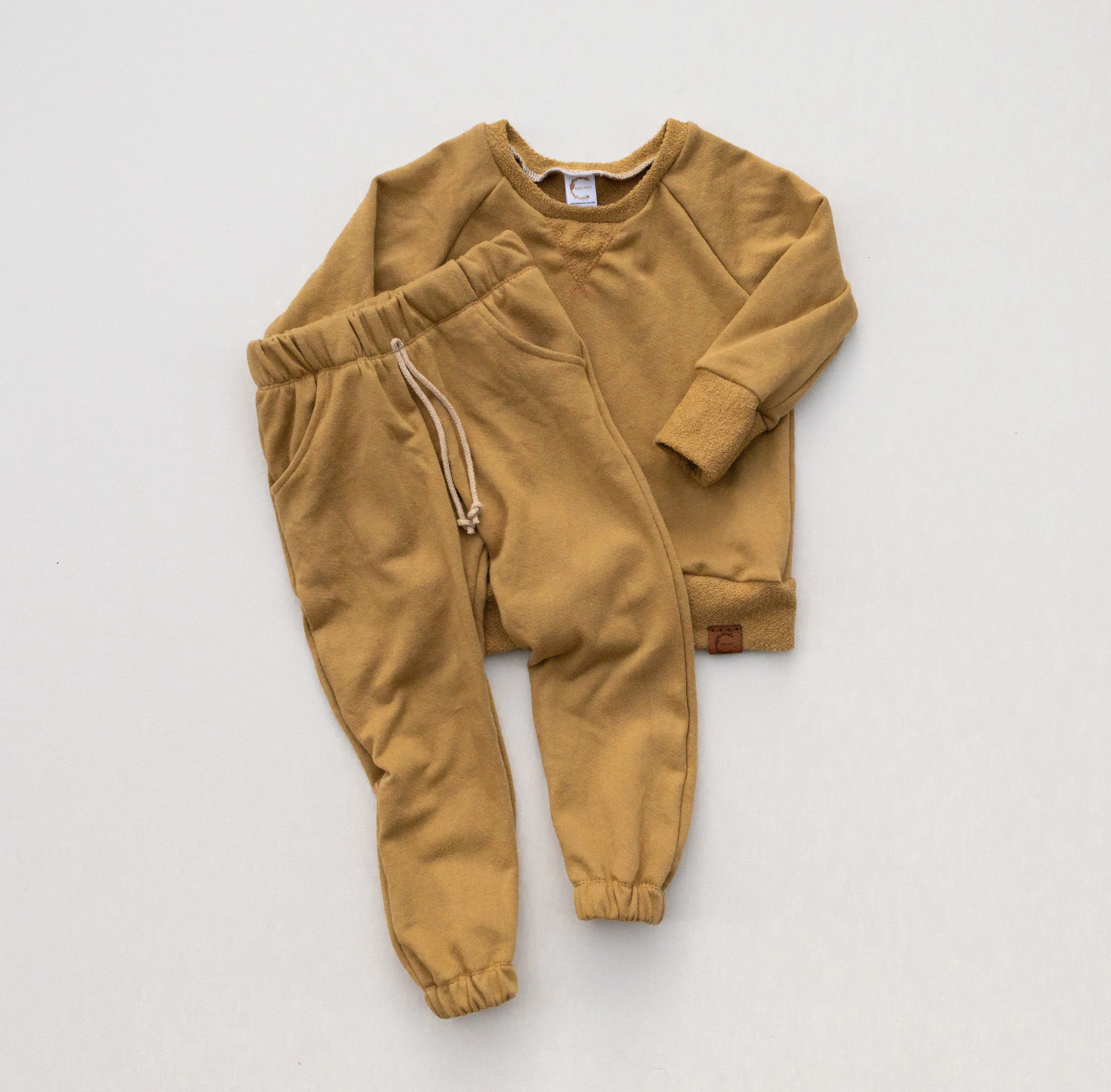 Organic French Terry Jogger - Golden