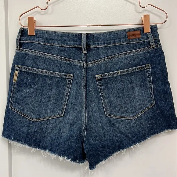 PAIGE denim shorts.