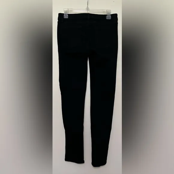 Paige Skyline Skinny Black Jeans - Size 29, Stretchy Mid-Rise Denim