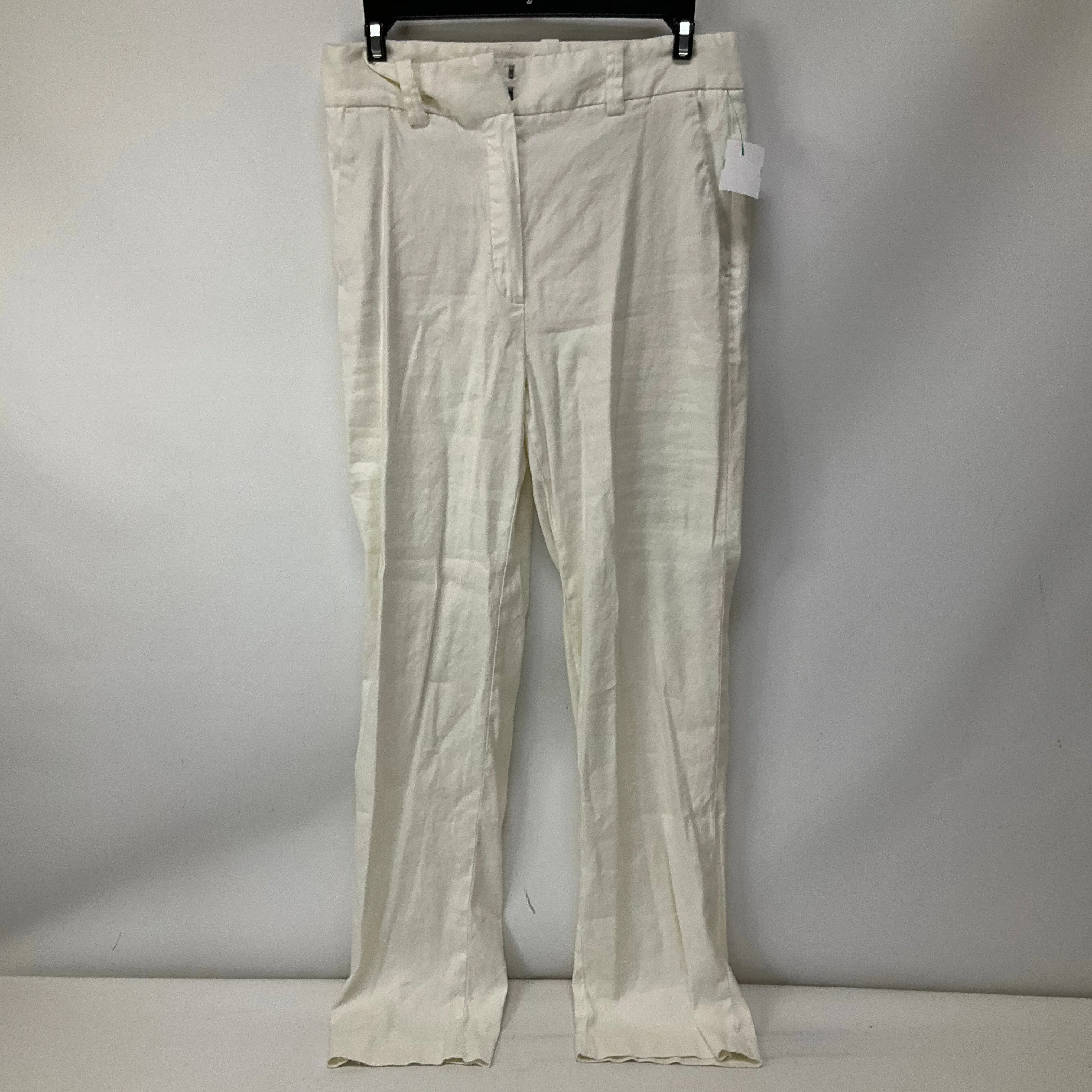 Pants Linen By Cmb In White, Size: 6