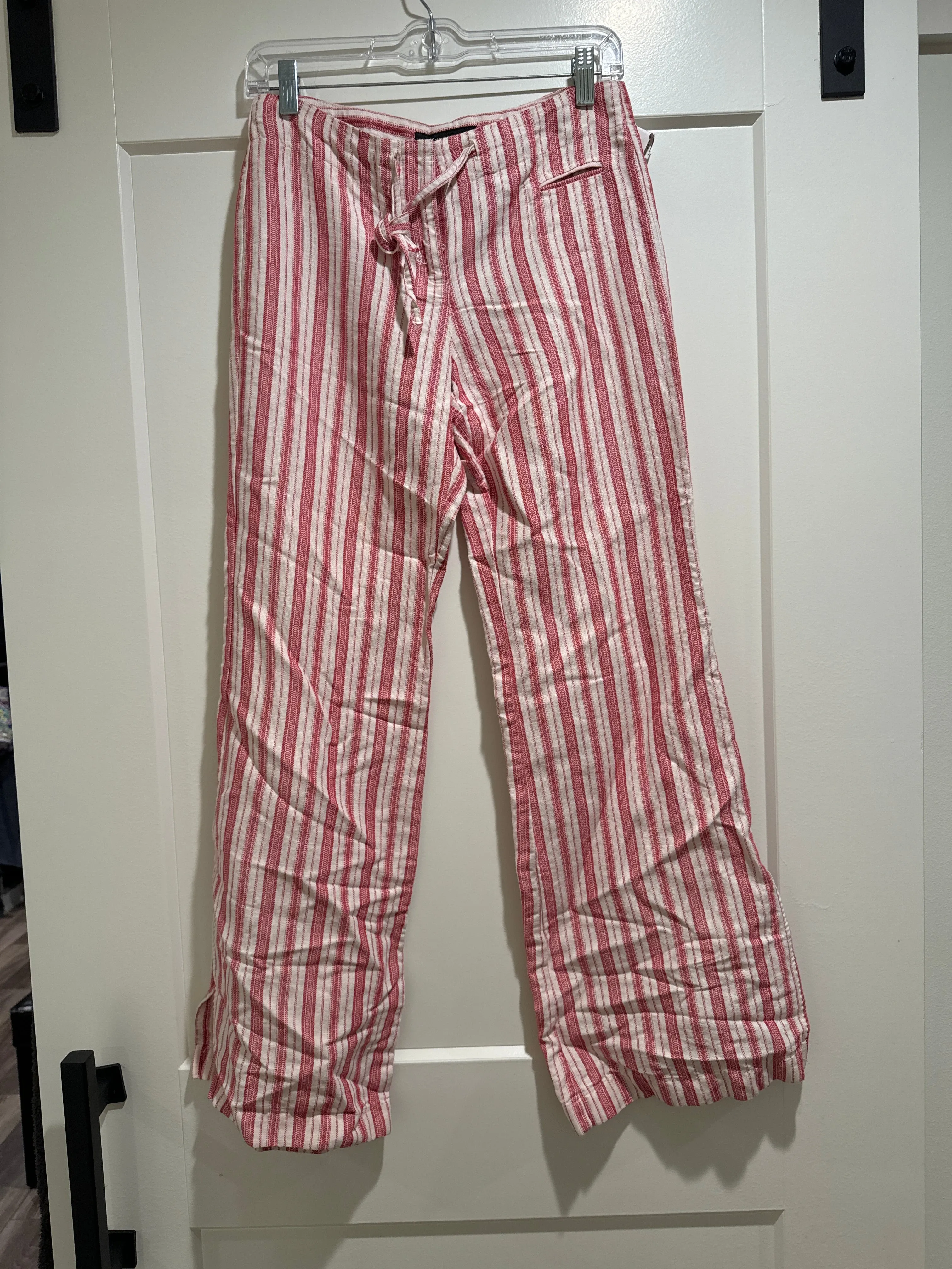 Pants Linen By Express In Red, Size: 2