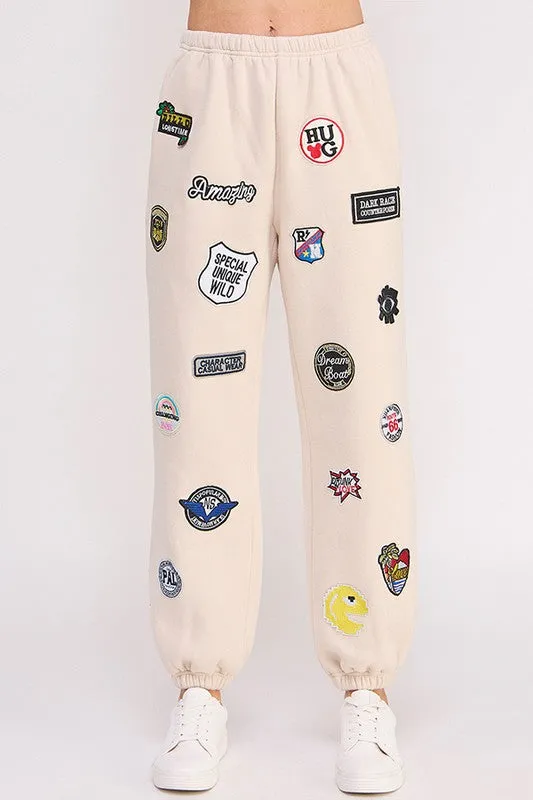 Patch Work Joggers