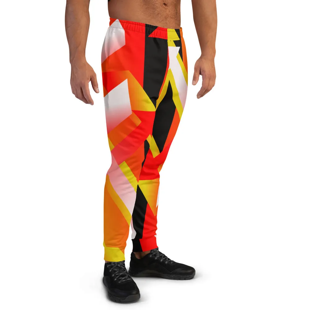 Patterned Men's Joggers | Geometric Buzz