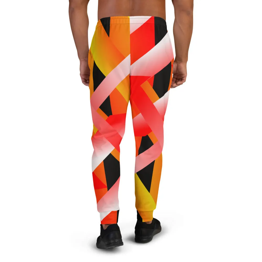Patterned Men's Joggers | Geometric Buzz