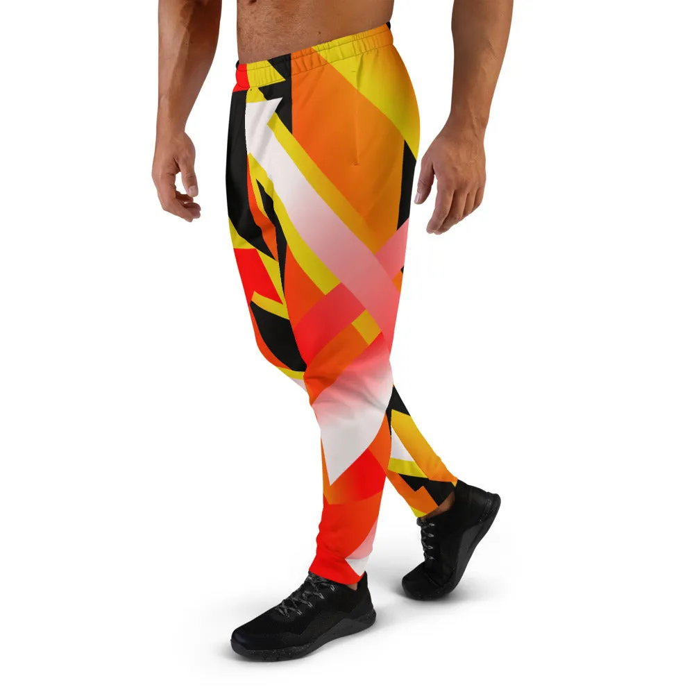 Patterned Men's Joggers | Geometric Buzz