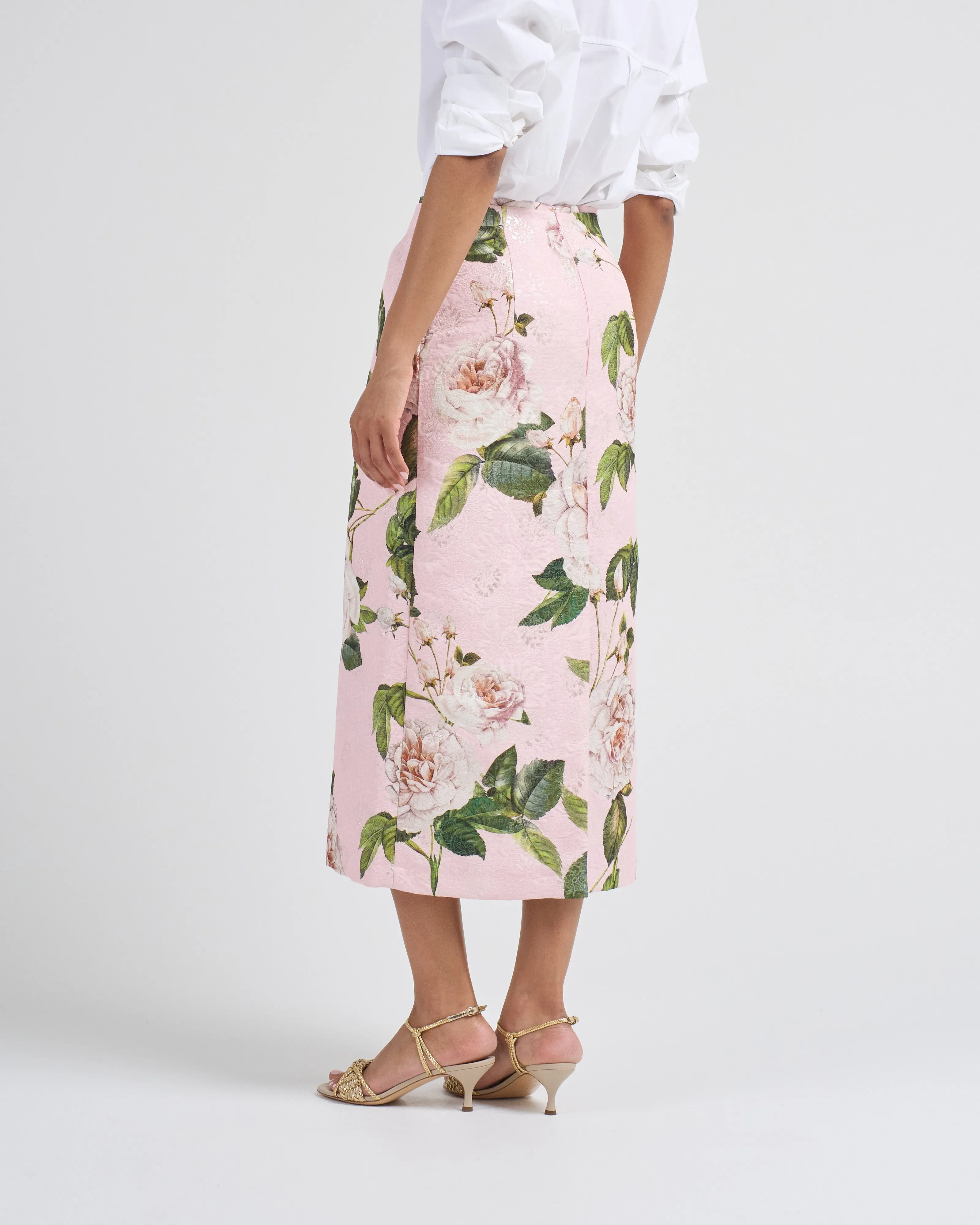 pencil roses skirt