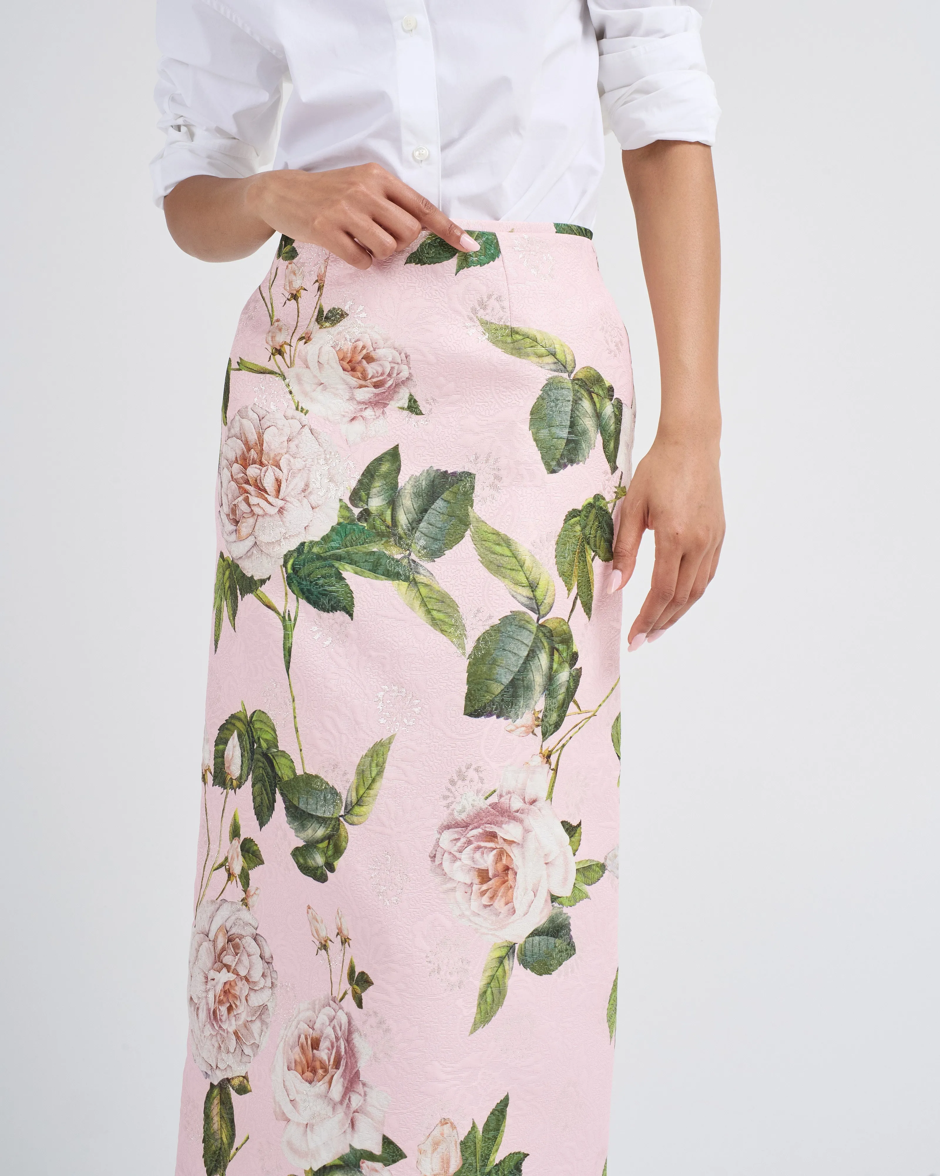 pencil roses skirt