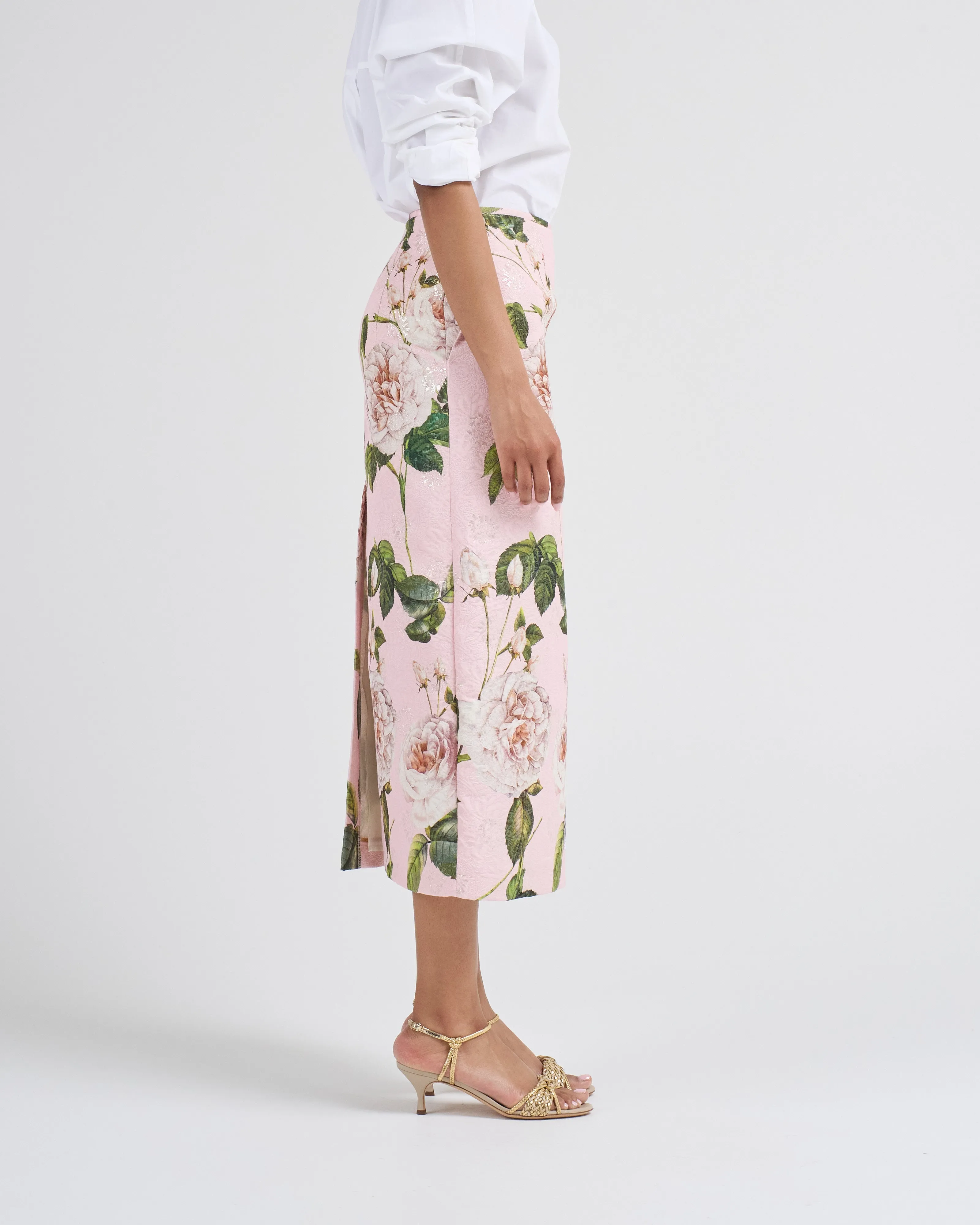 pencil roses skirt