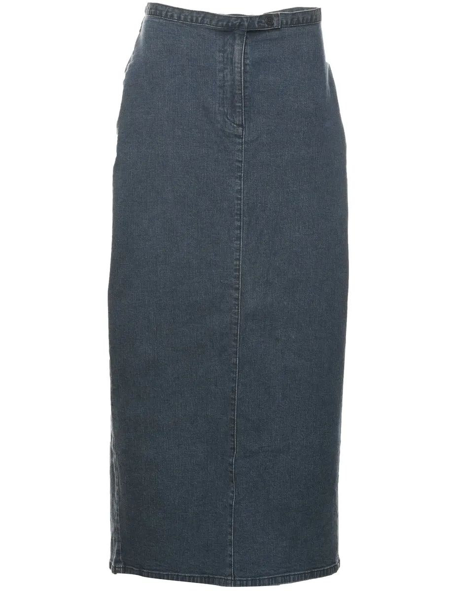 Pencil Shape Denim Skirt - L