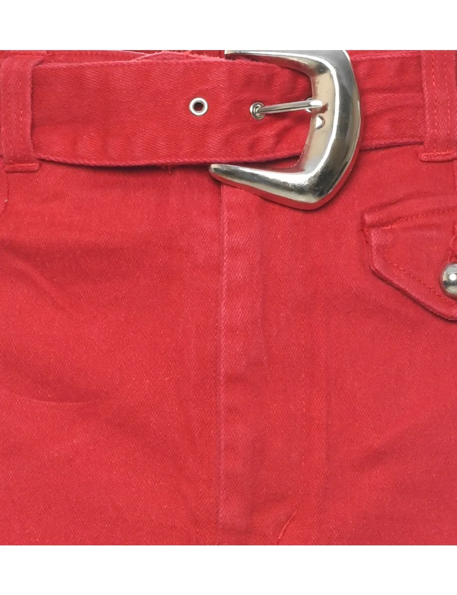 Pencil Shape Denim Skirt - S