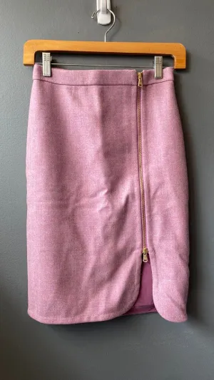 Petite Asymmetrical Zip Up Pencil Skirt