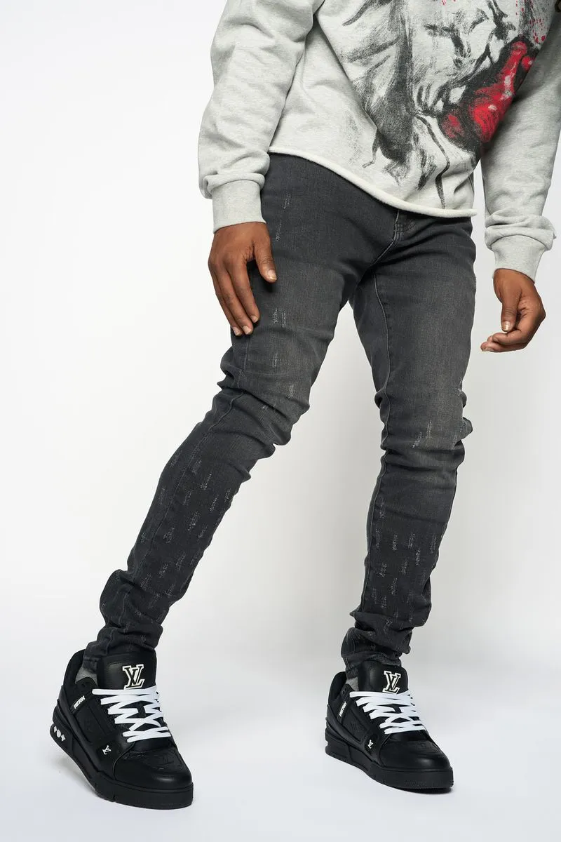 PHEELINGS SURVIVED SKINNY DENIM (Black Wash)