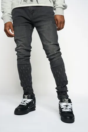 PHEELINGS SURVIVED SKINNY DENIM (Black Wash)