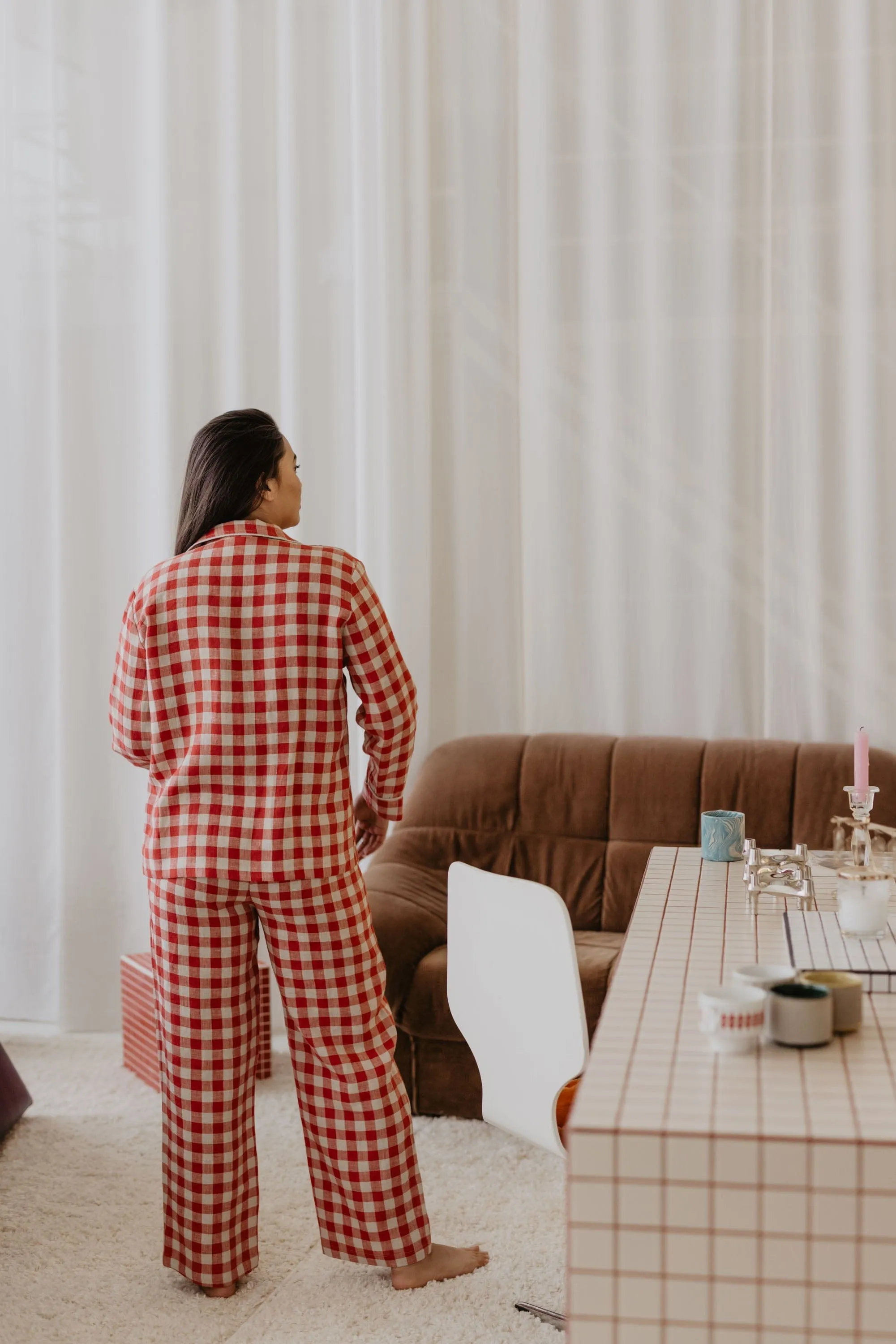 Pilantis Women's Linen Pyjama Set | Multiple Colours