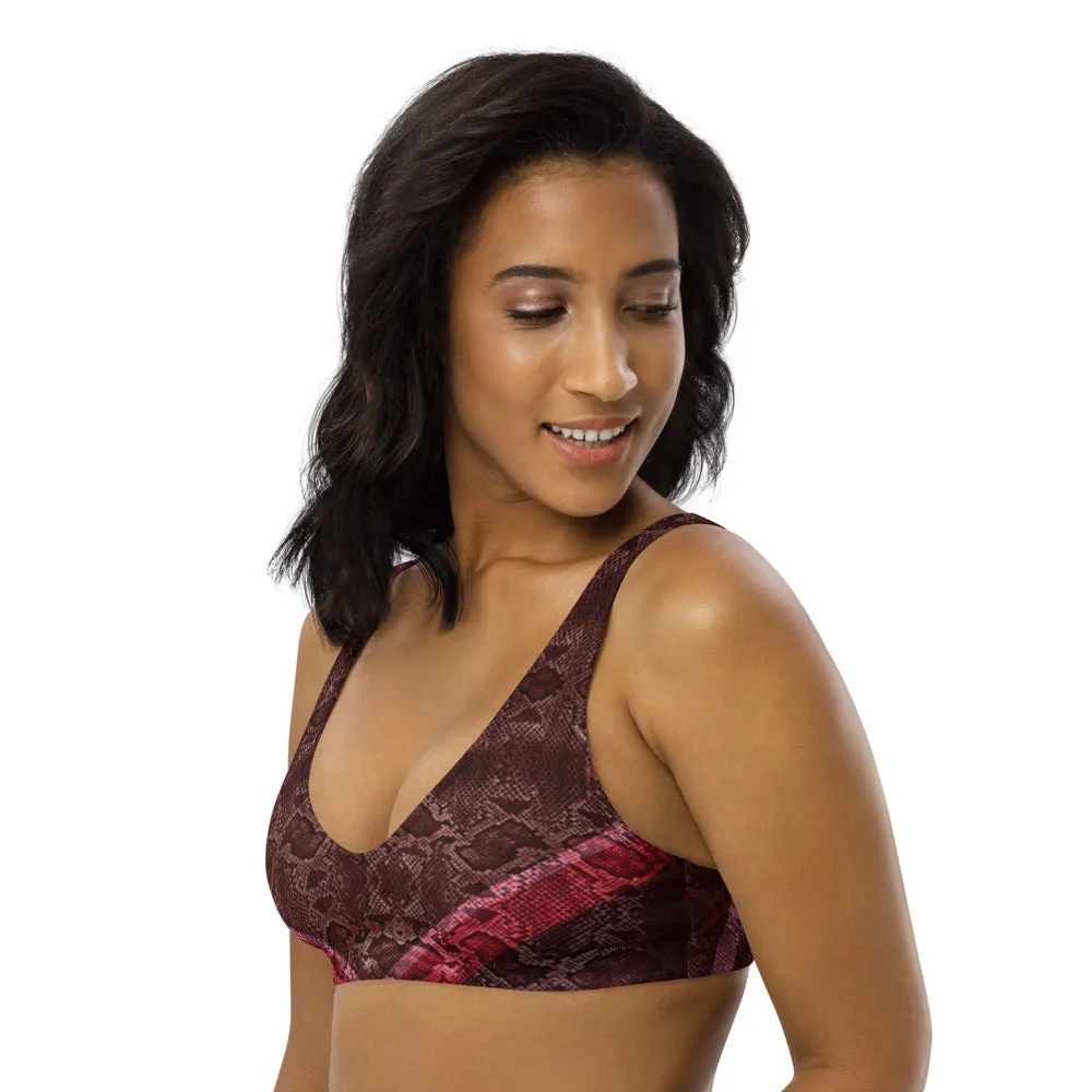 Pinks and Reds and Snakes Sports Bralette